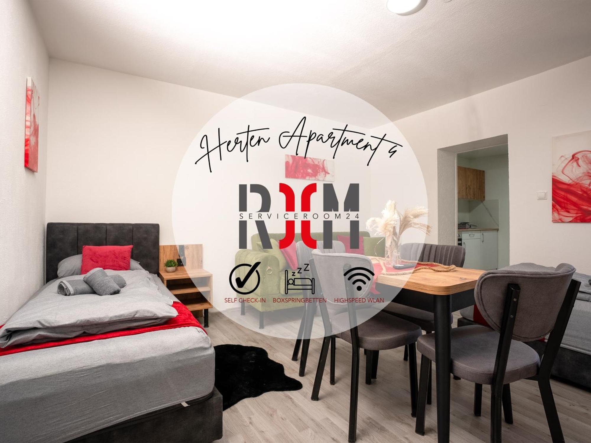 Serviceroom24 - Apartment 4 In Herten Wlan - Smart-Tv - 24-7 Check-In Und Kueche Εξωτερικό φωτογραφία